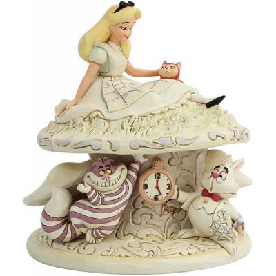 Enesco Disney Traditions by Jim Shore White Woodland Alice Wonderland Figurine - BXNJX3KD8