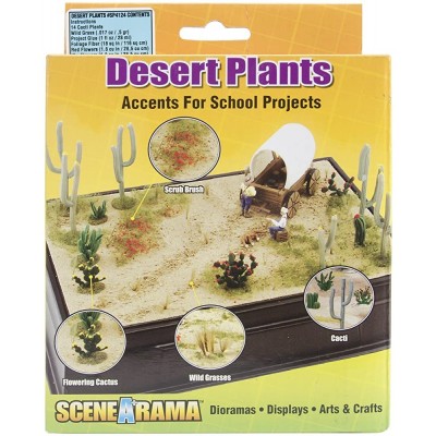 Woodland Scenics SP4124 Desert Plants Diorama Kit - B83GI56O4