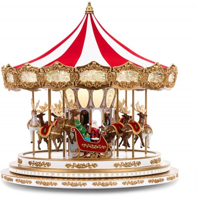 Mr. Christmas Regal Carousel Christmas Décor Red - BAOT2HAH7