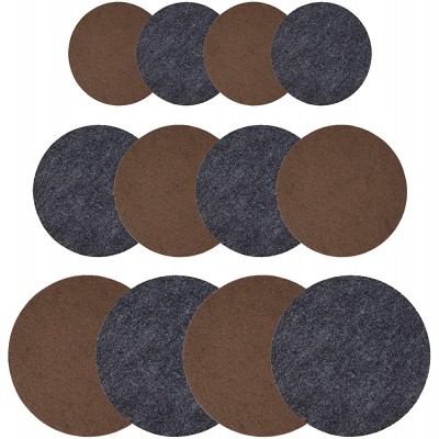 Drymate Plant Coaster Mat Reversible Charcoal Brown 6” 8” 10” Set of 12 4 of Each Size Round Fabric Absorbent Waterproof Protects Surfaces Contains Liquids USA Made - BRJHT9WXV