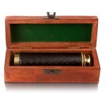 12 Inch Vintage Antique Handheld Adjustable Zoomable Monocular Nautical Brass Telescope Copper Finish in Hand Crafted Wooden Box Navy Pirate Navigation Spyglass Pirate Accessory Gifts for Teens - BQO566IO0