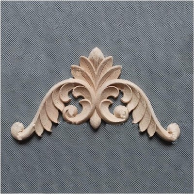 JYHZ Furniture Stickers Wood Trim Molding Decorative for Home Furniture Solid Wood Applique Inlay Unpainted Furniture Bed Door Decals Wood Carving Onlays and Appliques Decorative Wood molding - BR5K23BMA