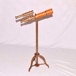 royalantique Vintage Design Brass Desk Two Telescope Stand with Ornate Footed Base Gift Item - BQZ5I308F