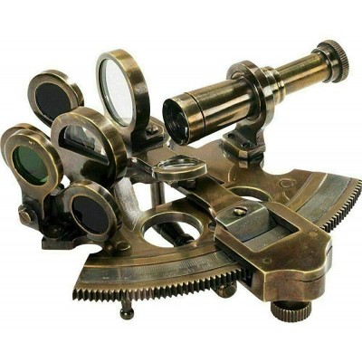 THOR INSTRUMENTS Vintage Inspired Telescope Authentic Models Pocket Sextant Bronze Finish - BVN4AW463