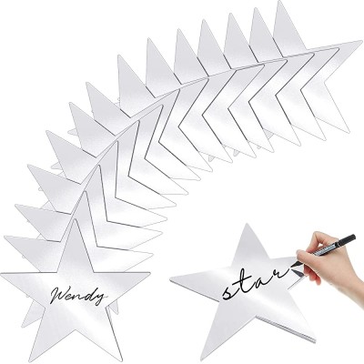 Star Cutouts Double Printed Paper Stars Decoration for Wedding Party Supplies 11 Inches Silver 36 - BIRQ94HKC