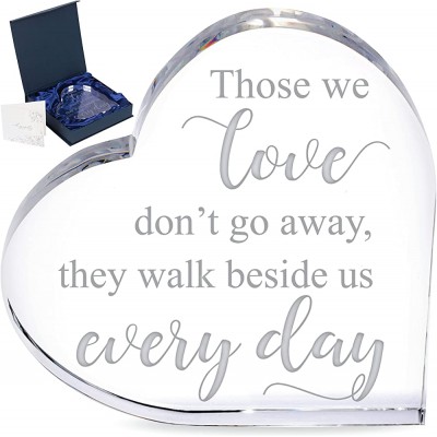 Wishmead Sympathy Gift Memorial Gifts for Loss of Mother Glass Crystal Heart Bereavement Gifts in Memory of Loved One Loss of Father Husband Condolence Grief Sorry Loving Wind Chimes Baskets Flowers - B2EV1IM8N