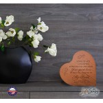 Lifesong Milestones Personalized Heart Urn for Human Ashes Holds 14 cu.in Gone Yet Not Forgotten Although Engraved Wooden Heart Block Cremation Urn in Loving Memory Keepsake - BOW7HXJBH