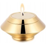 MJYJL Decorative Urns,Mirror Finished Stainless Steel Candlestick Urn Hold Pet Adult Ashes Cremation Locket Jewelry- Engraveable Keepsake Urn-4 Urn with Display Box - BLUY27RSN