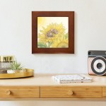 CafePress Ray of Sunshine Framed Tile Framed Tile Decorative Tile Wall Hanging - BQ4BGQF5M