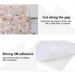 Reovatile 5-Sheet Peel and Stick Mother of Pearl Kitchen Backsplash Adhesive Wall Tile Stick on Shell Mosaic Backsplash for Kitchen Bathroom Mirror Frame Colorful 11.8X11.3 Pack of 5 - BZ8A20RPI